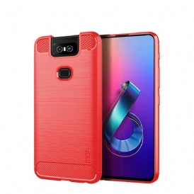 Skal För Asus ZenFone 6 Mofi Borstad Kolfiber