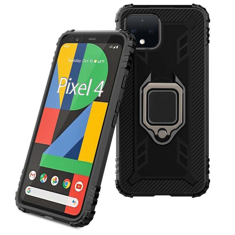 Skal För Google Pixel 4 Ring Och Kolfiber