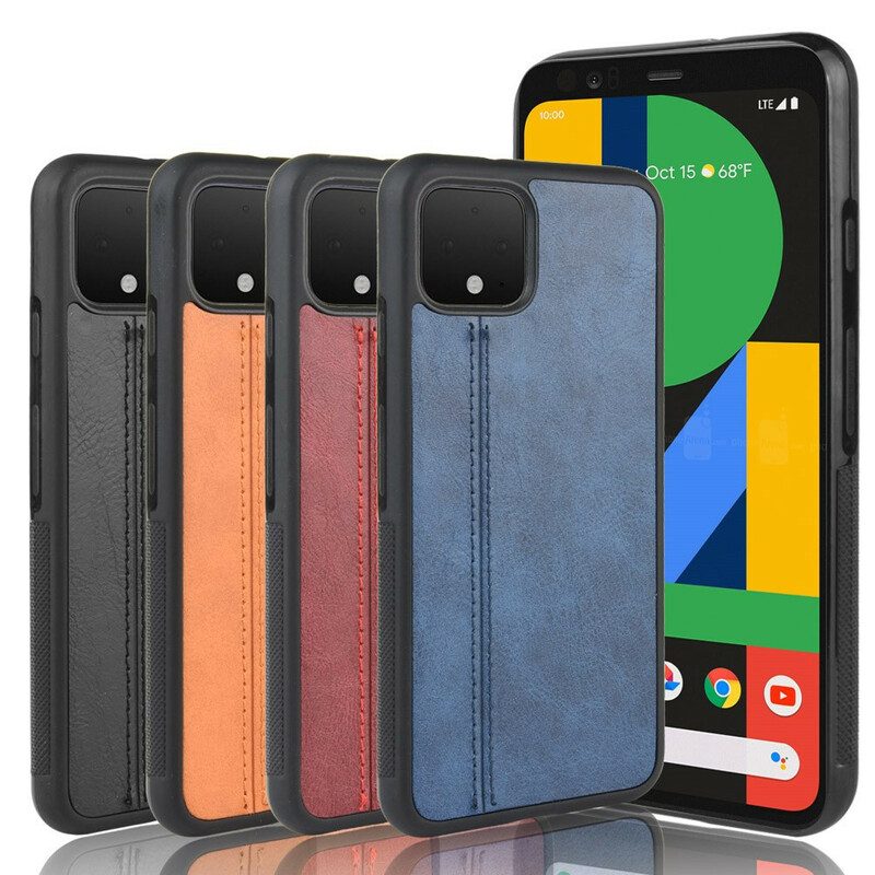 Skal För Google Pixel 4 Sömlädereffekt