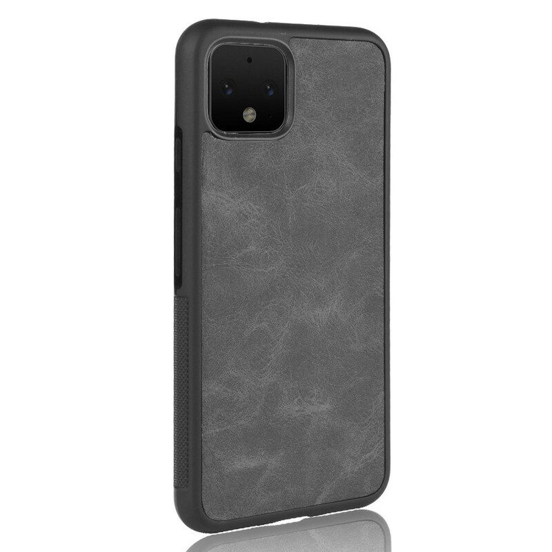 Skal För Google Pixel 4 Vintage Look Lädereffekt