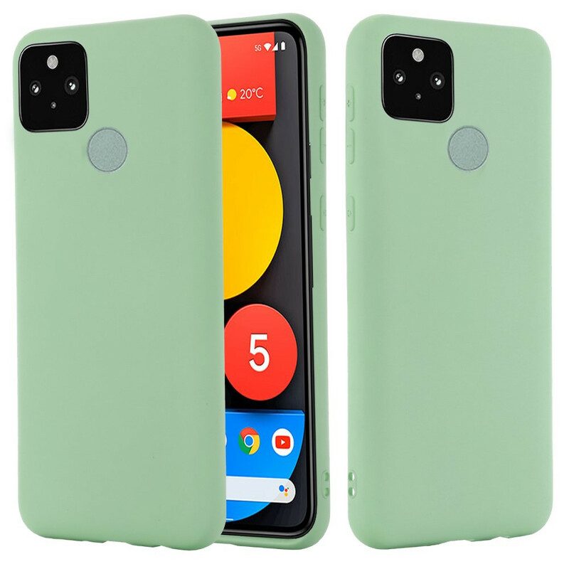 Skal För Google Pixel 5A Flytande Silikon Med Snodd