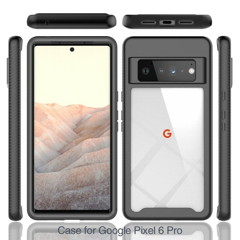 Skal För Google Pixel 6 Pro Hybrid Fasade Kanter