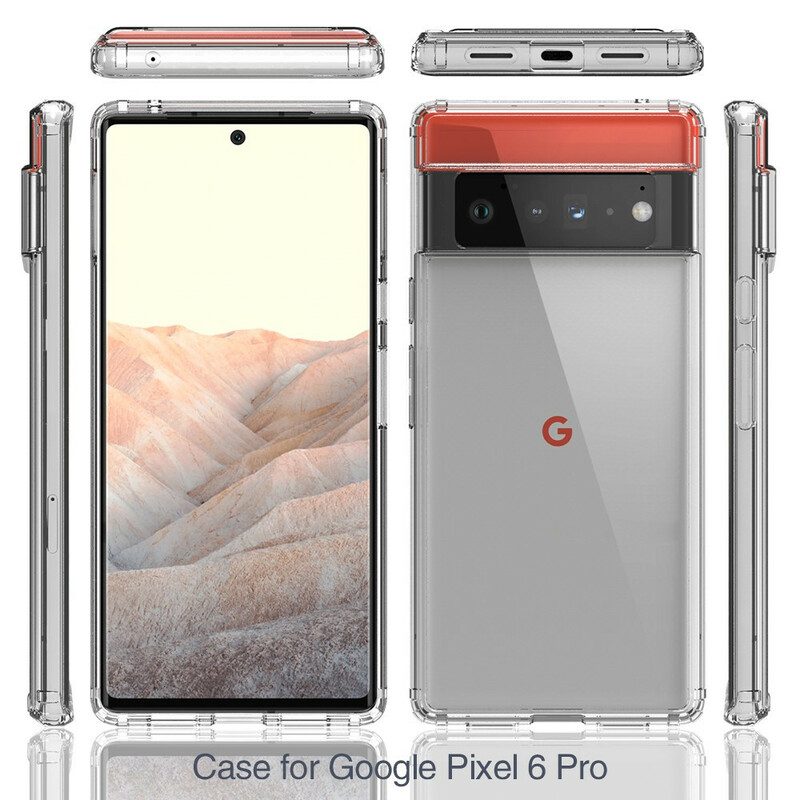 Skal För Google Pixel 6 Pro Transparent Korthållare