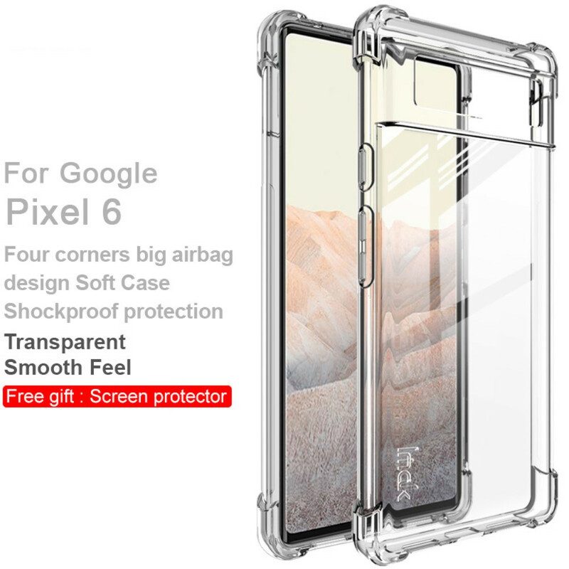 Skal För Google Pixel 6 Transparent Med Imak-skärmfilm