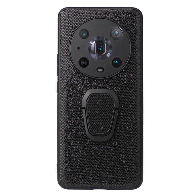 Skal För Honor Magic 4 Pro Glitter Ring-stöd