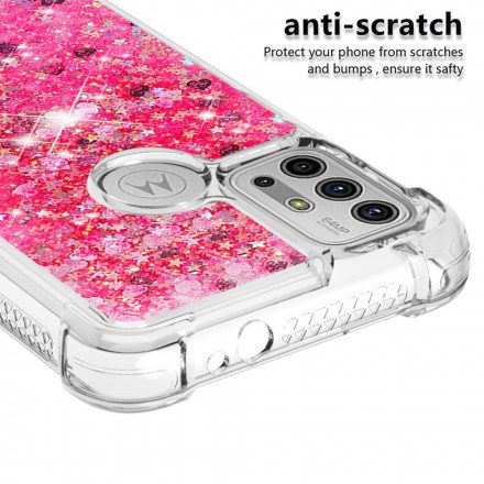 Skal För Moto G10 / G30 Desire Glitter