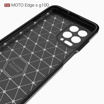 Skal För Moto G100 Borstad Kolfiber