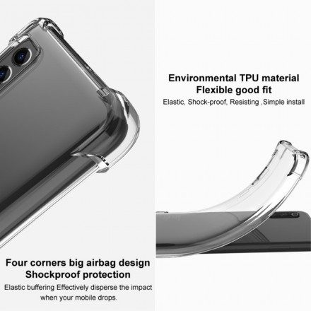 Skal För Moto G100 Transparent Med Imak-skärmfilm