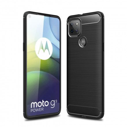 Skal För Moto G9 Power Borstad Kolfiber