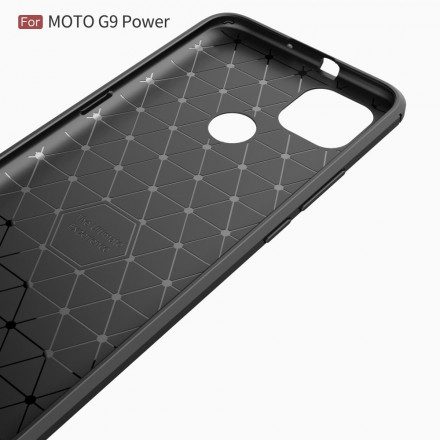 Skal För Moto G9 Power Borstad Kolfiber