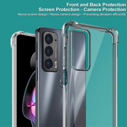Skal För Motorola Edge 20 Transparent Med Imak-skärmfilm