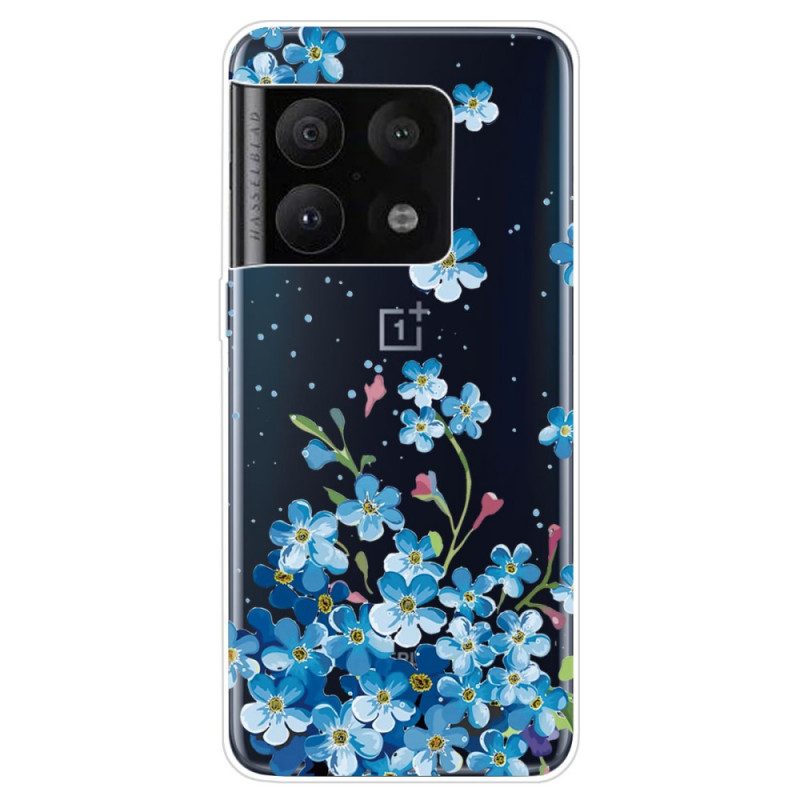 Skal För OnePlus 10 Pro 5G Blå Blommor