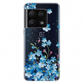 Skal För OnePlus 10 Pro 5G Blå Blommor