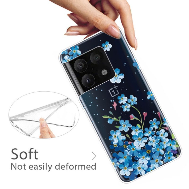 Skal För OnePlus 10 Pro 5G Blå Blommor