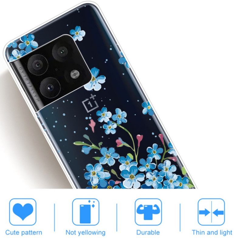 Skal För OnePlus 10 Pro 5G Blå Blommor