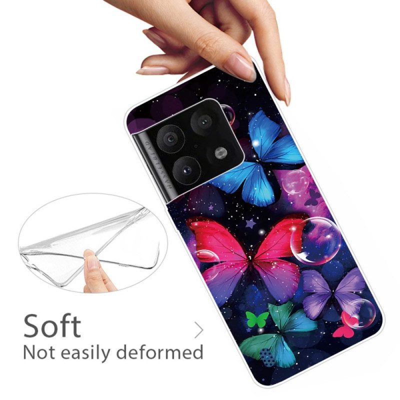 Skal För OnePlus 10 Pro 5G Flexibla Fjärilar