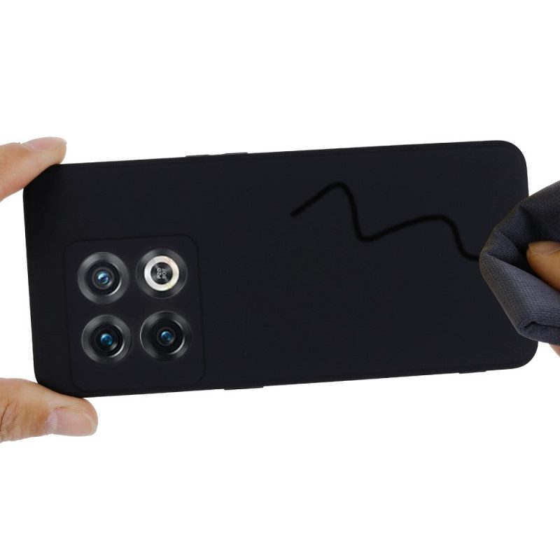 Skal För OnePlus 10 Pro 5G Med Kedjar Flytande Silikonrem