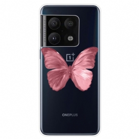 Skal För OnePlus 10 Pro 5G Rosa Fjärilsslang