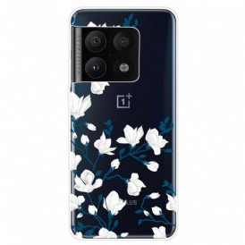 Skal För OnePlus 10 Pro 5G Vita Blommor