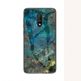 Skal För OnePlus 7 Premum Färger Härdat Glas