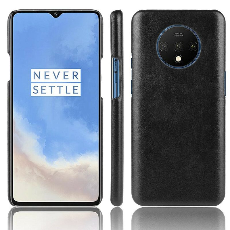 Skal För OnePlus 7T Performance Litchi Lädereffekt