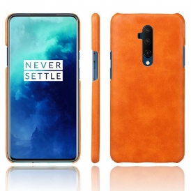 Skal För OnePlus 7T Pro Ksq Lädereffekt