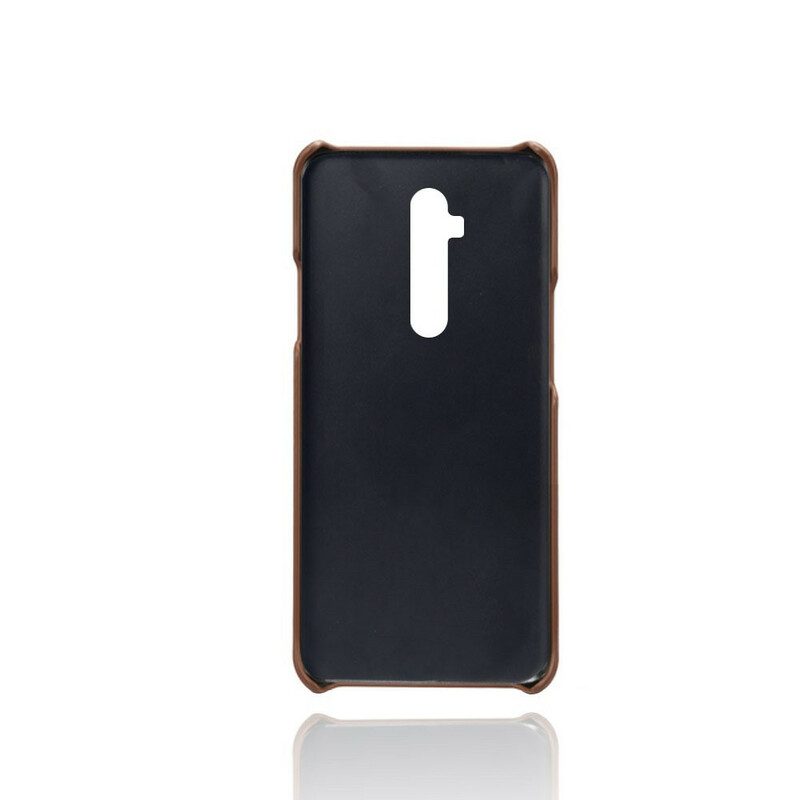 Skal För OnePlus 7T Pro Ksq Lädereffekt