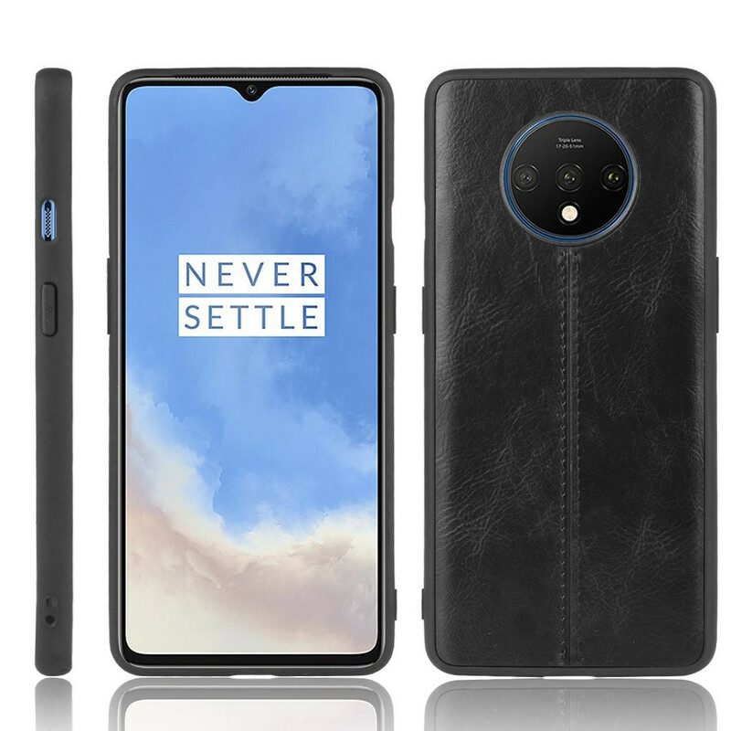 Skal För OnePlus 7T Stil Lädersömmar