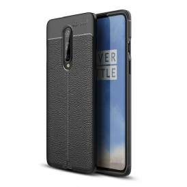 Skal För OnePlus 8 Double Line Litchi Lädereffekt