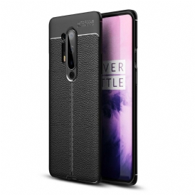 Skal För OnePlus 8 Pro Double Line Litchi Lädereffekt