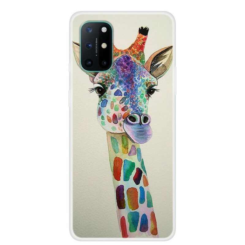 Skal För OnePlus 8T Färgglad Giraff