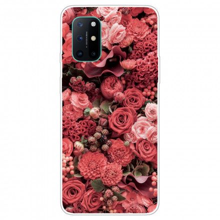 Skal För OnePlus 8T Intensiva Blommor