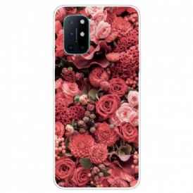 Skal För OnePlus 8T Intensiva Blommor