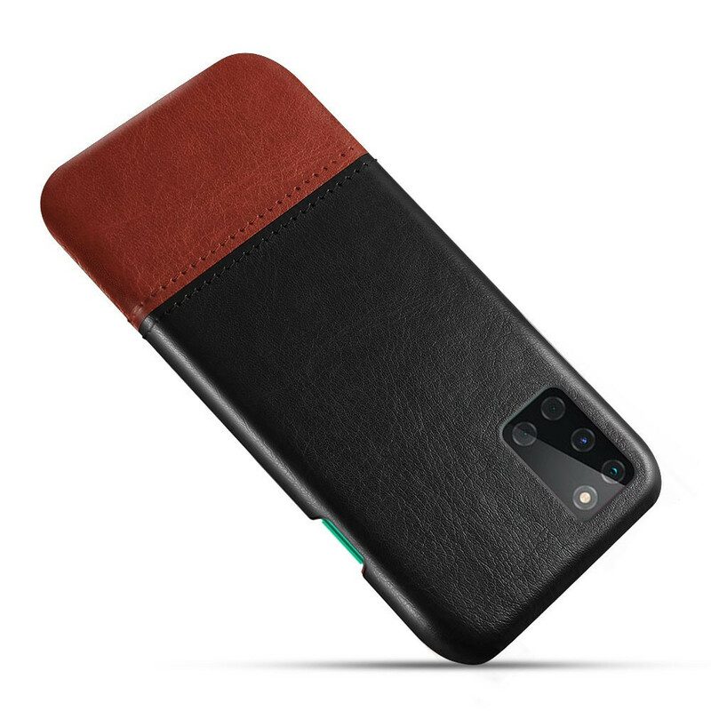 Skal För OnePlus 8T Ksq Tvåfärgad Lädereffekt