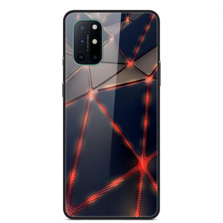 Skal För OnePlus 8T Rött Rayon Härdat Glas