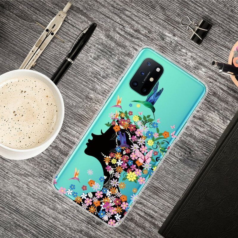 Skal För OnePlus 8T Snyggt Blomhuvud