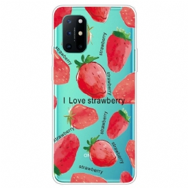 Skal För OnePlus 8T Strawberry / Jag Älskar Strawberry