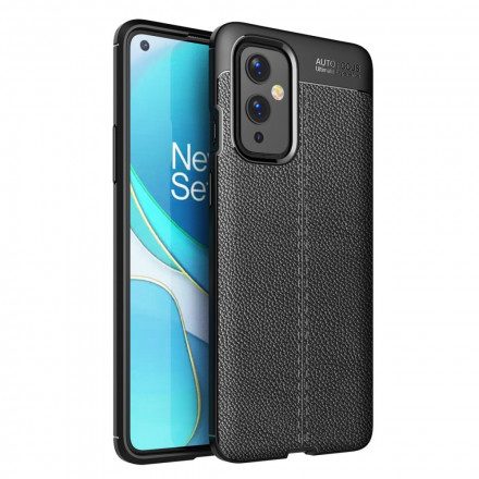 Skal För OnePlus 9 Double Line Litchi Lädereffekt