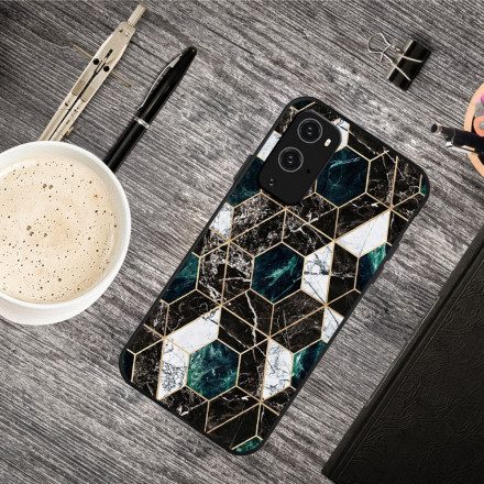 Skal För OnePlus 9 Pro Färgad Geometrisk Marmor