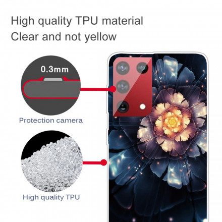 Skal För OnePlus 9 Pro Flexibla Blommor