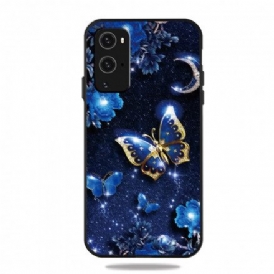 Skal För OnePlus 9 Pro Gyllene Fjäril