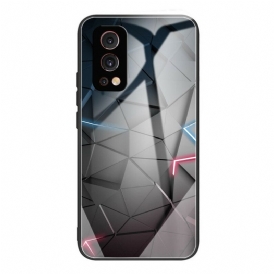 Skal För OnePlus Nord 2 5G Geometri Härdat Glas