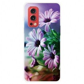 Skal För OnePlus Nord 2 5G Realistiska Blommor