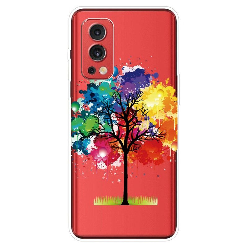 Skal För OnePlus Nord 2 5G Transparent Akvarellträd