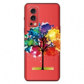 Skal För OnePlus Nord 2 5G Transparent Akvarellträd