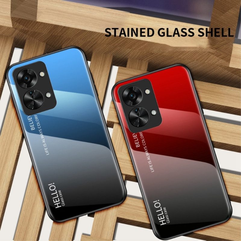 Skal För OnePlus Nord 2T 5G Hej Härdat Glas