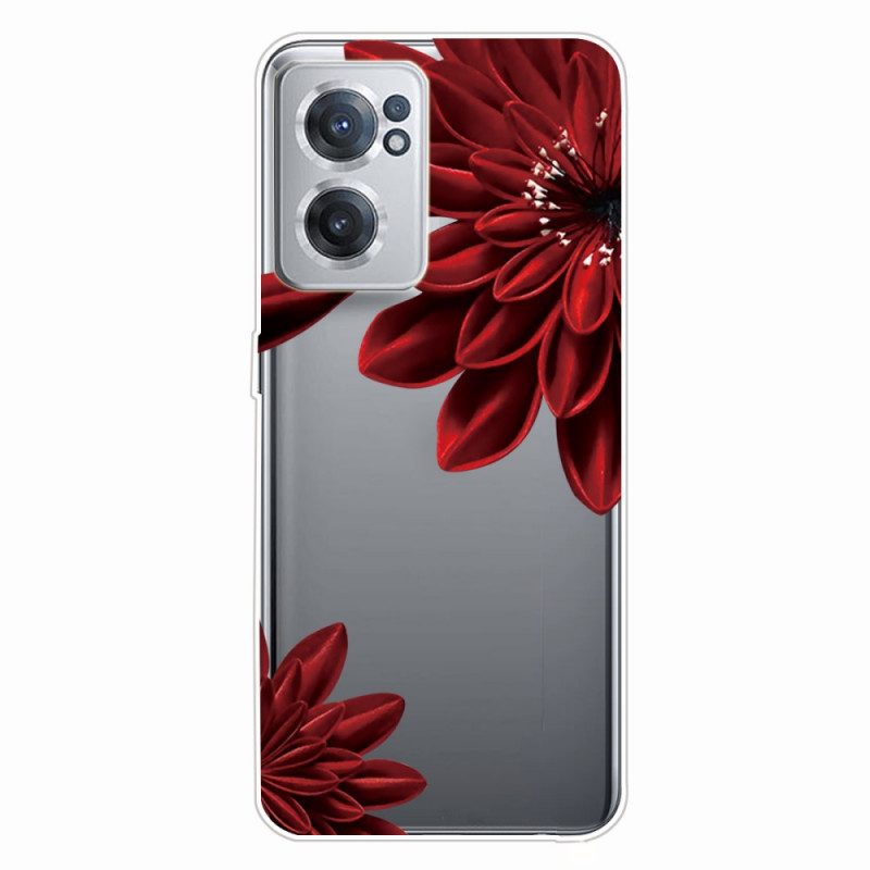 Skal För OnePlus Nord CE 2 5G Scarlet Blomma