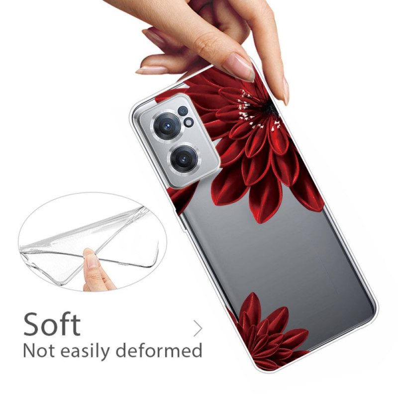 Skal För OnePlus Nord CE 2 5G Scarlet Blomma