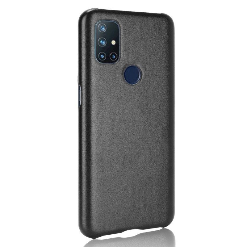 Skal För OnePlus Nord N10 Performance Litchi Lädereffekt