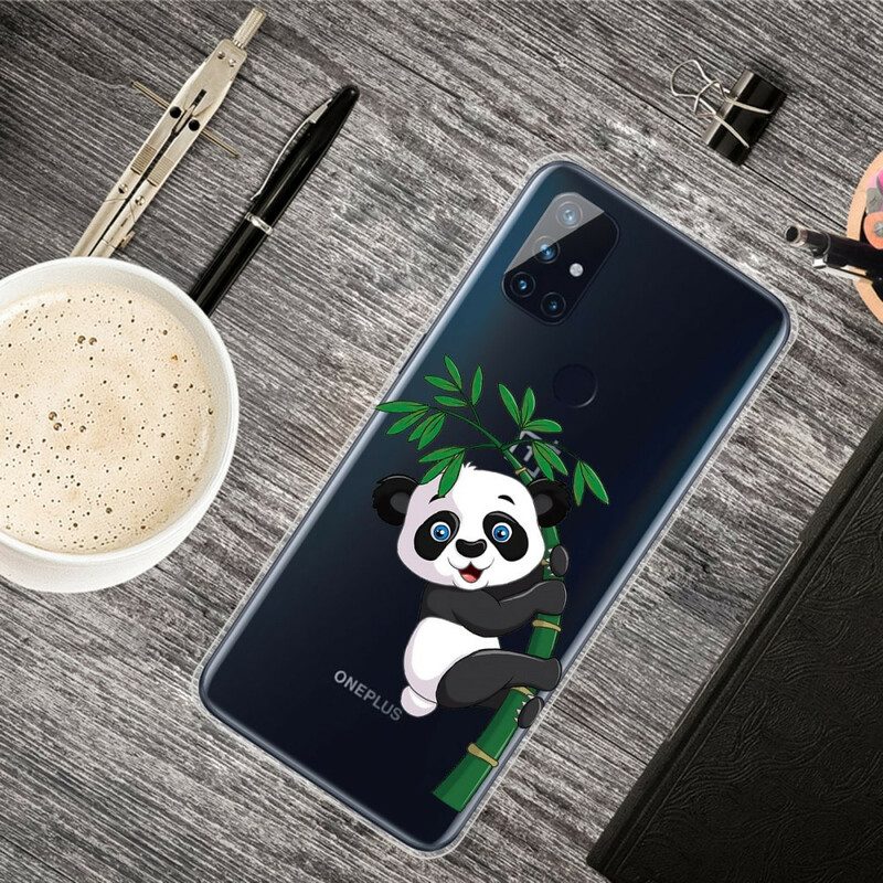 Skal För OnePlus Nord N10 Sömlös Panda På Bambu